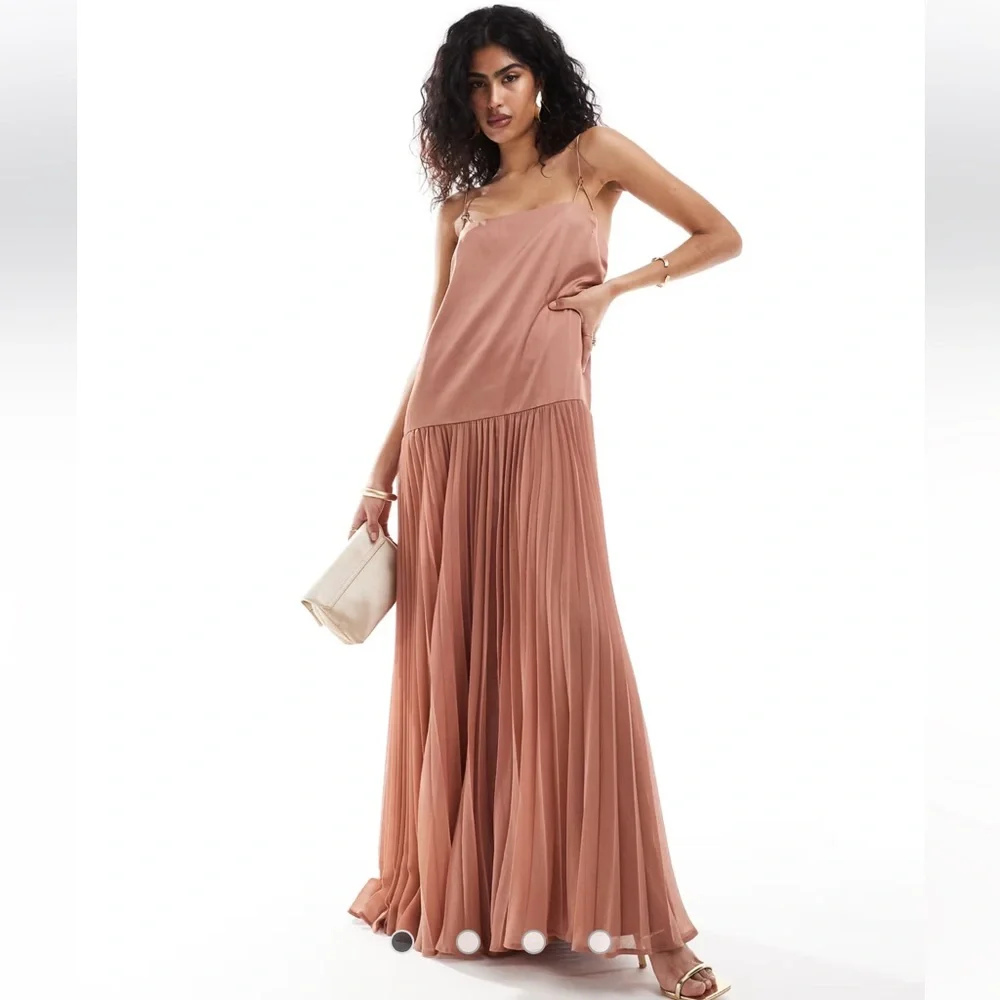 ASOS Design satin cami trapeze dress - Picture 1 of 8
